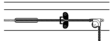 Fig. 5-12 Cleat on centreboard case collar