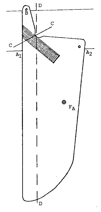 Fig. 5-7 JETON centreboard with carbon-fibre reinforcement