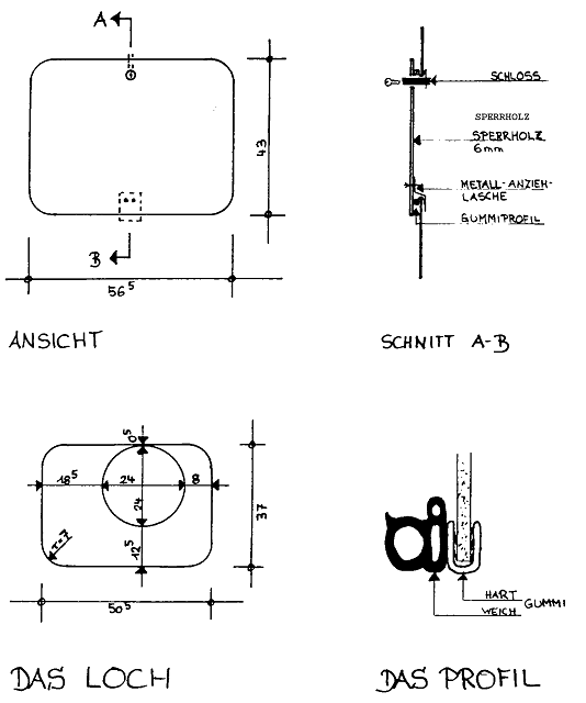 Fig. 6-11 Large hatch in the transverse bulkhead