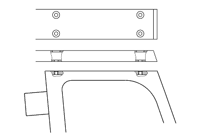 Fig. 6-9 Rudder tiller Klepper rudder head